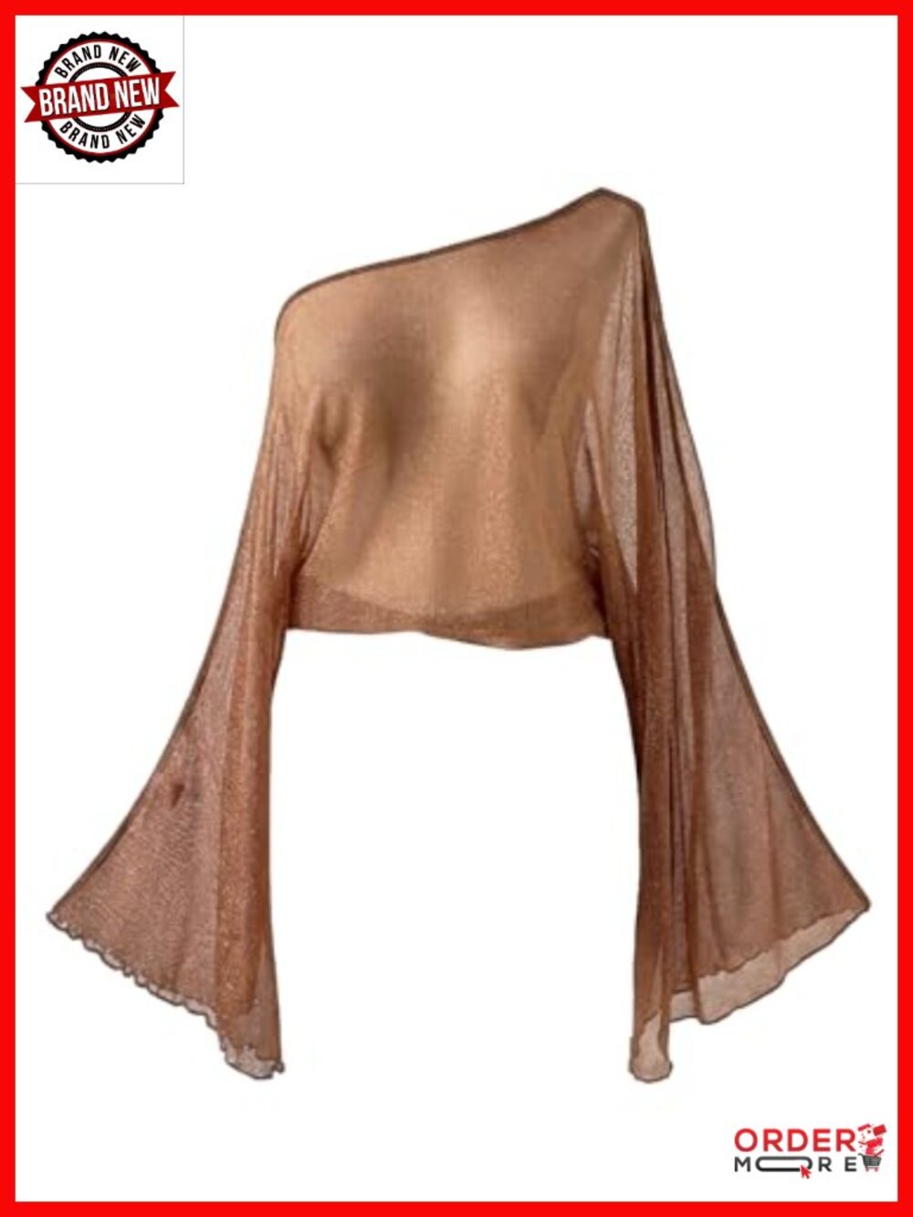 Plus Size Poncho Top Boho Mesh Sheer Bell Sleeve Asymmetrical Crop Tee